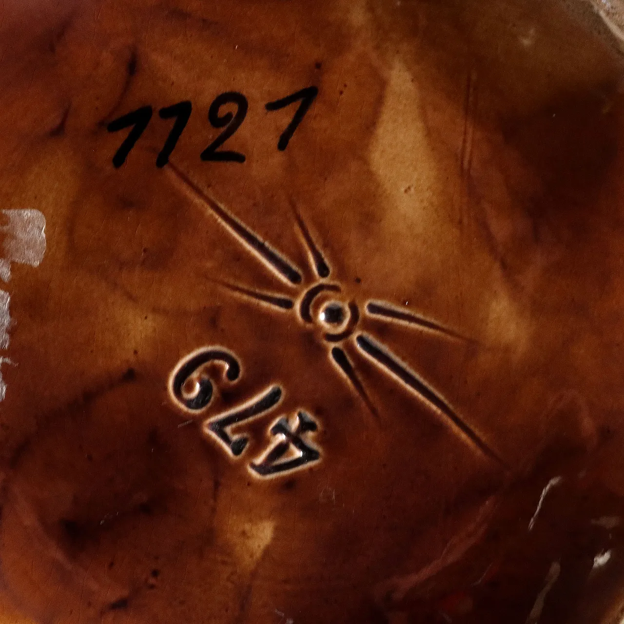 Cachepot in ceramica smaltata con decoro policromo, '900 9