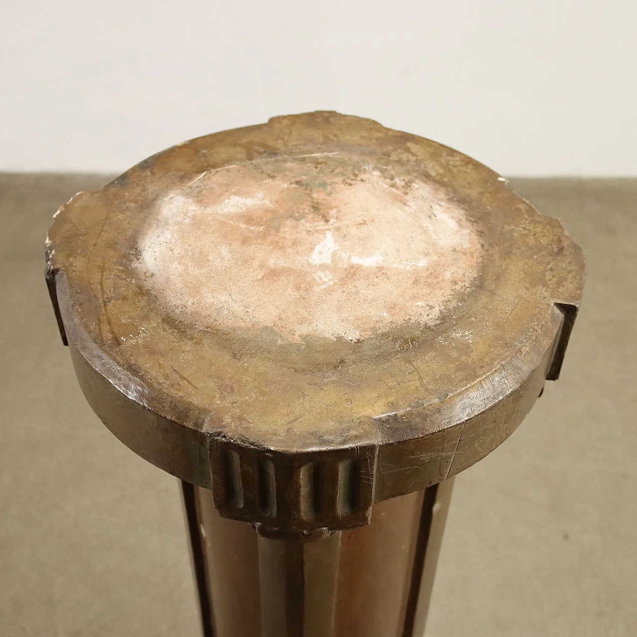 Colonna in terracotta dipinta, fine '800 10