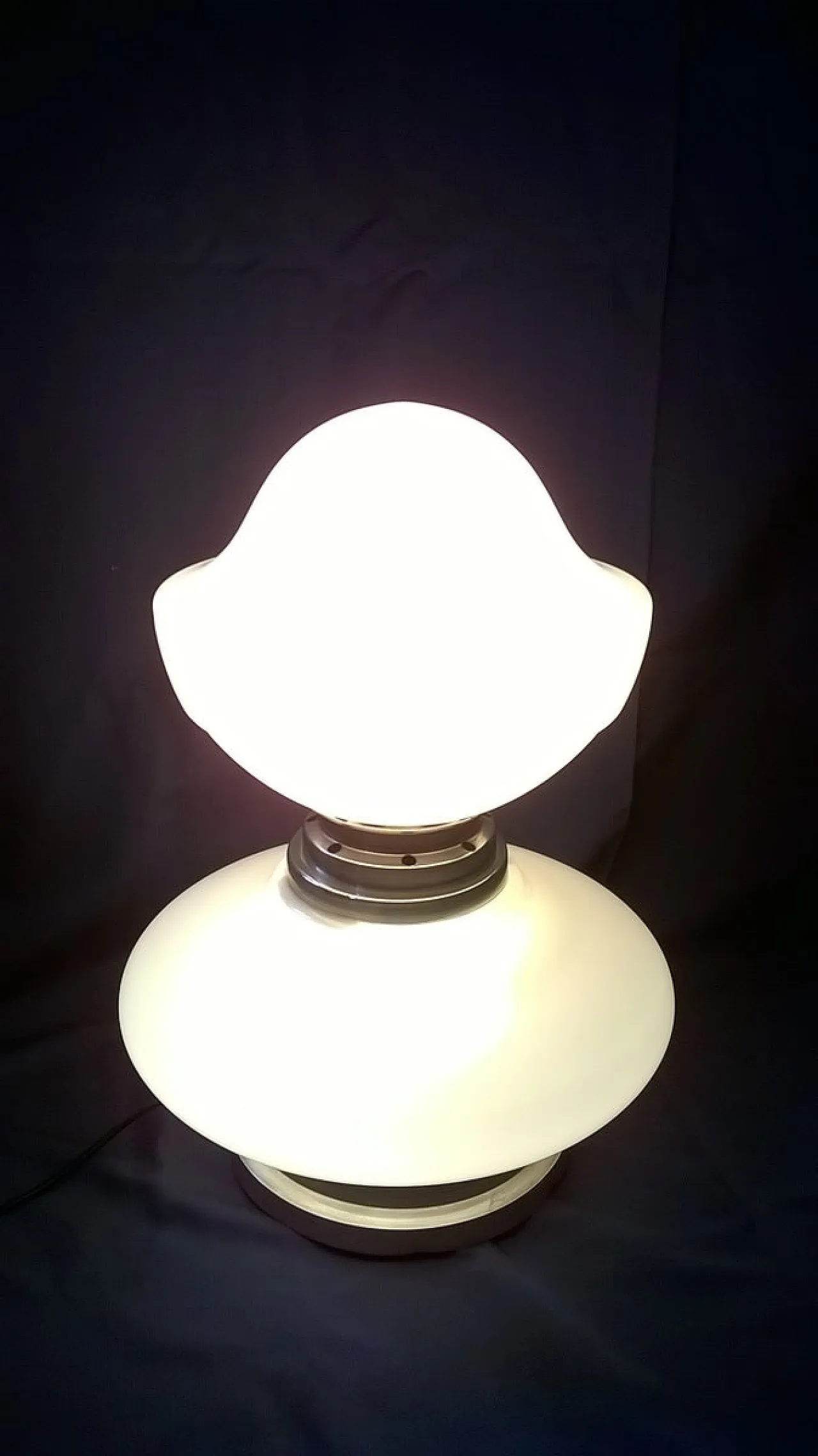 Lampada da tavolo in vetro di Murano di Mazzega, anni '70 8