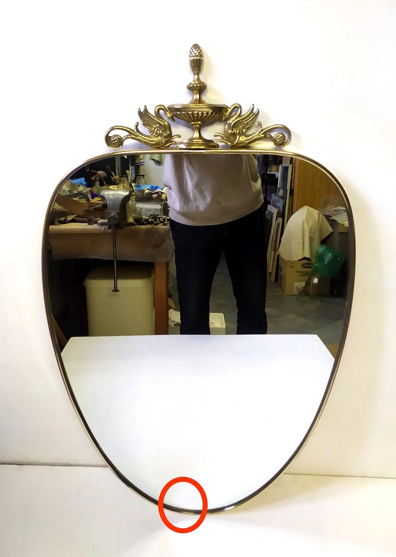 Specchio con cigni, anni '40 3