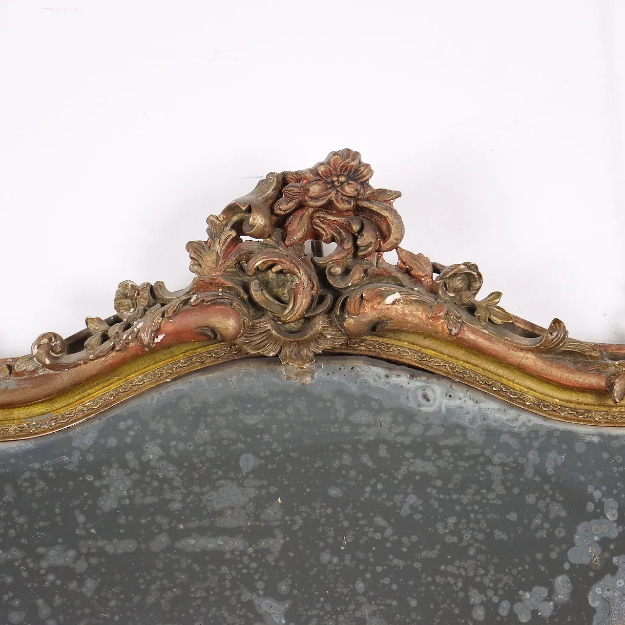 Specchio Napoleone III in legno dorato, '800 3