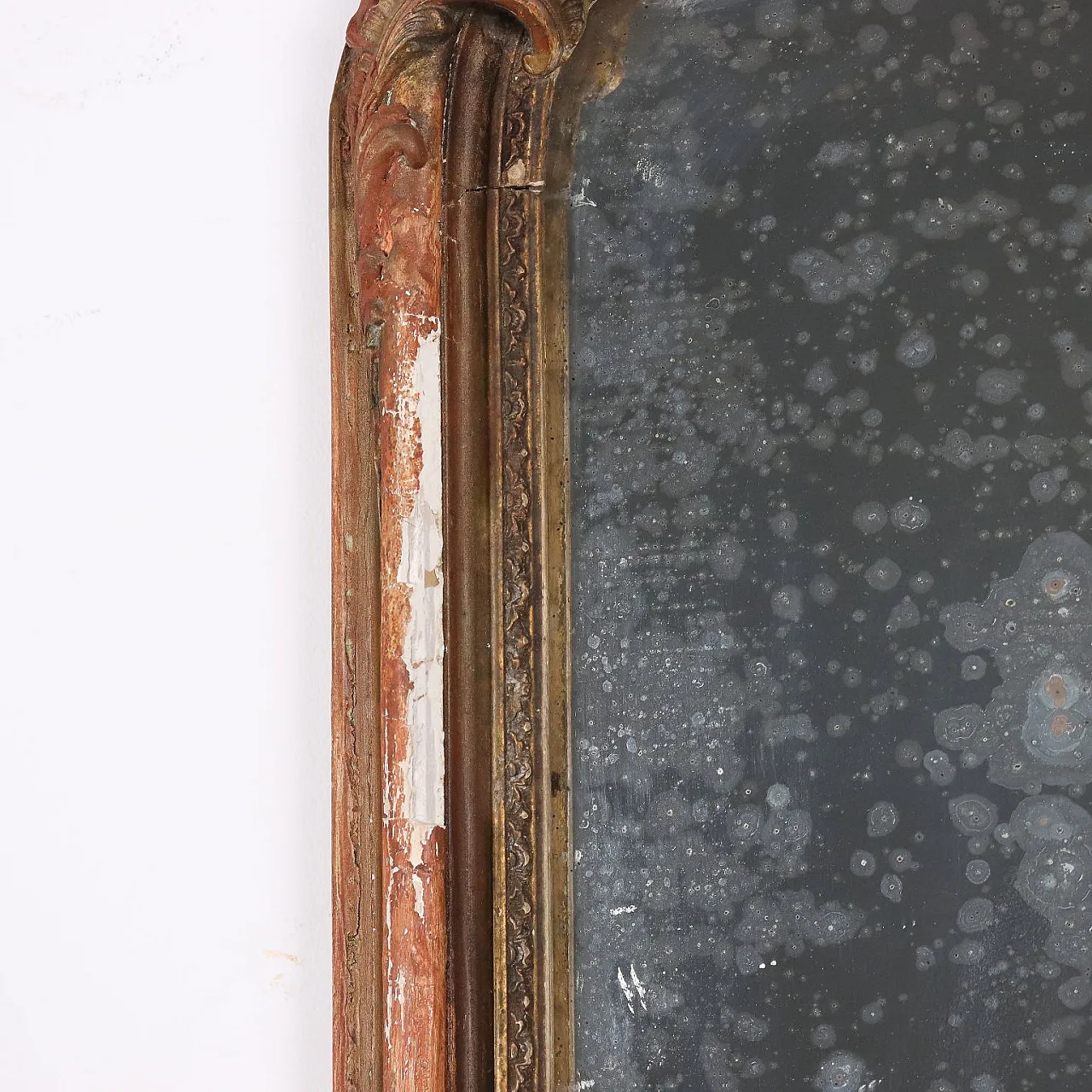 Specchio Napoleone III in legno dorato, '800 5