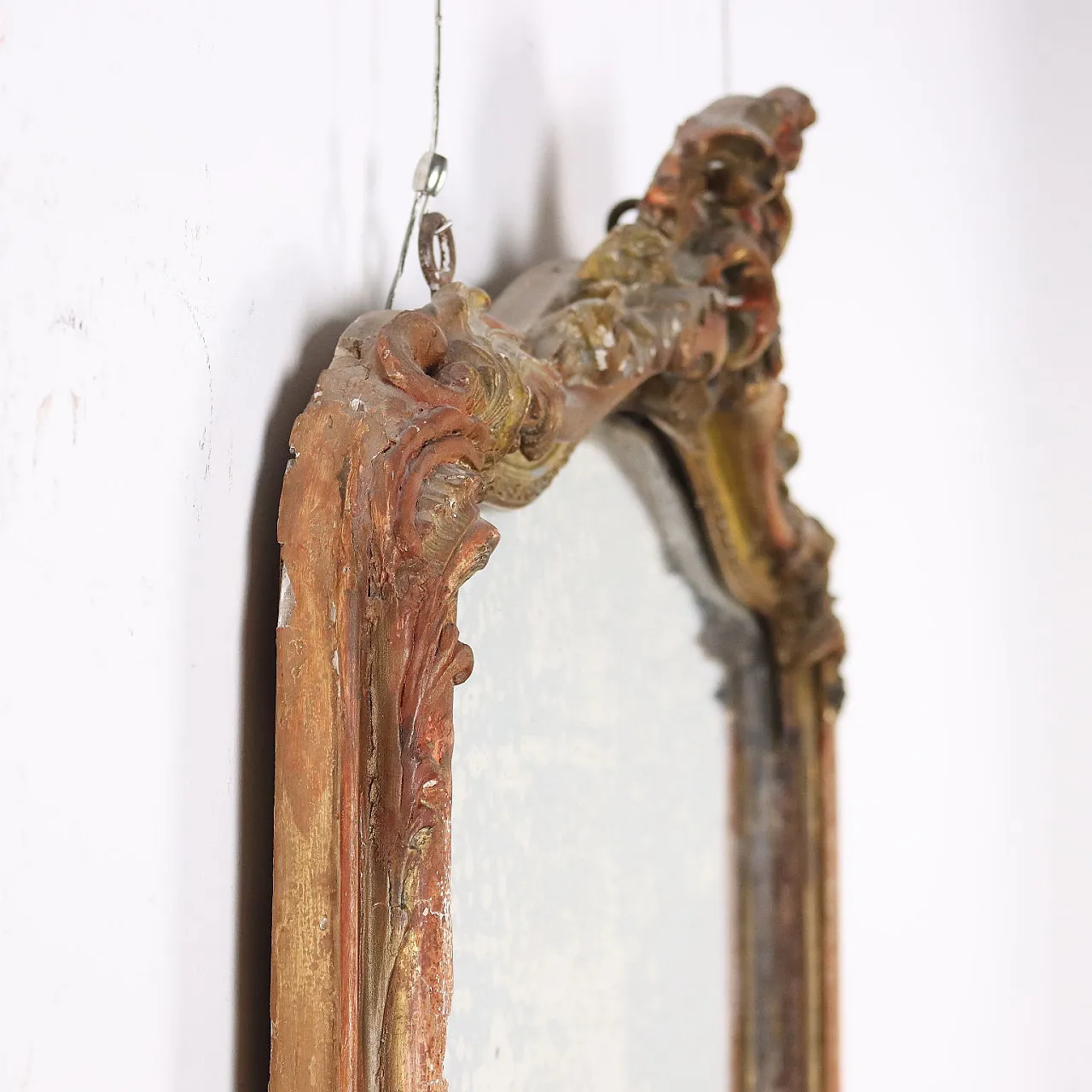 Specchio Napoleone III in legno dorato, '800 10