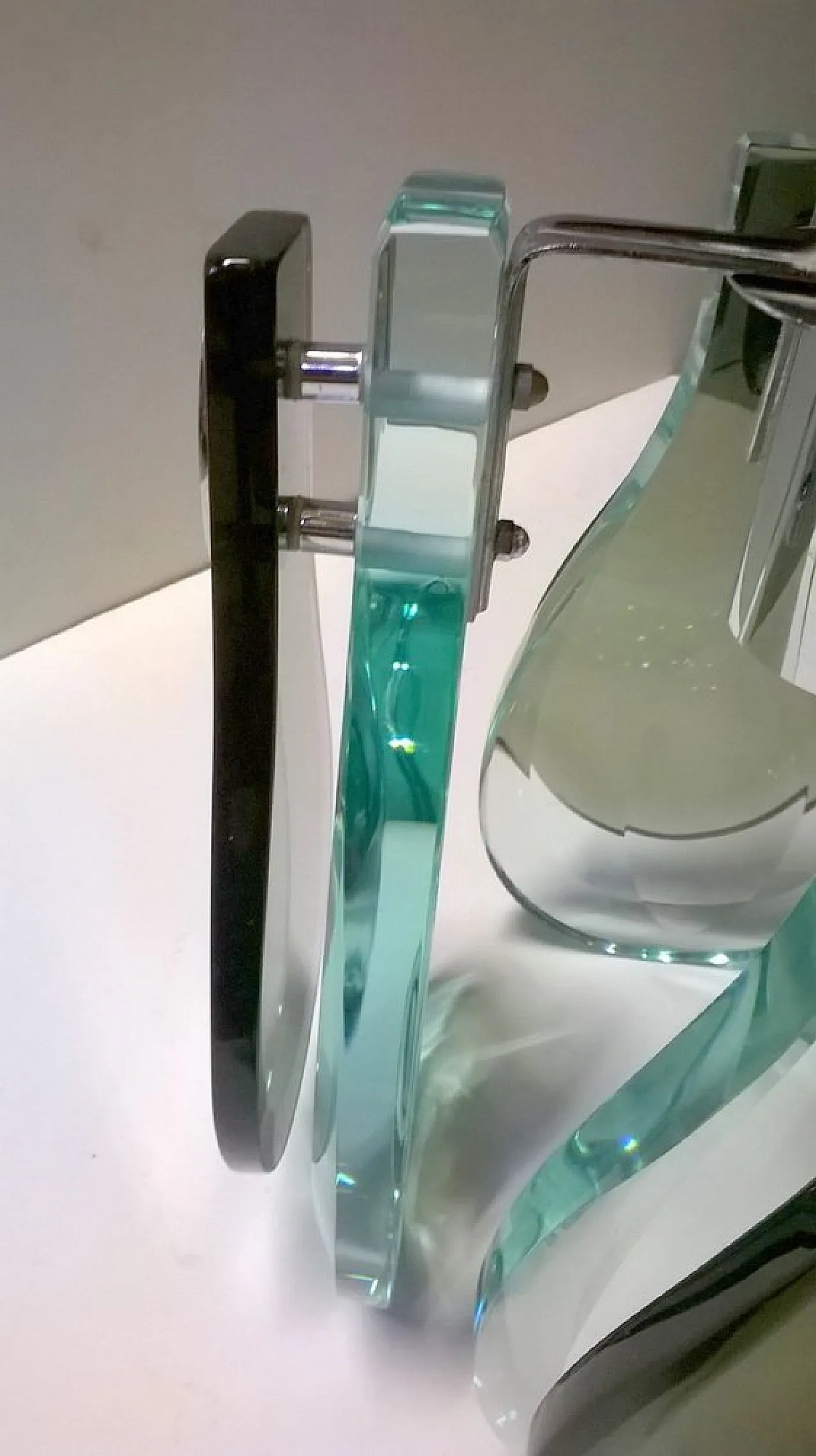 Lampada a sospensione in cristallo, anni '70 9