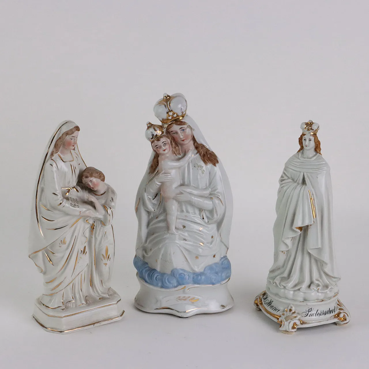 13 Biscuit porcelain religious figures, early 20th century 3