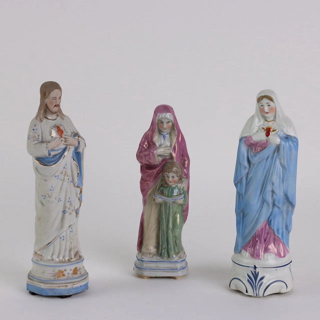 13 Biscuit porcelain religious figures, early 20th century 6