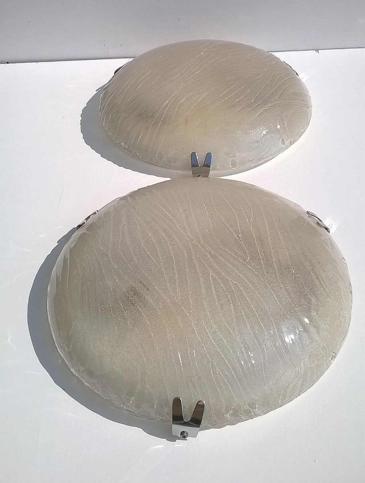 Coppia di appliques in vetro di Murano di Venini, anni '60 3