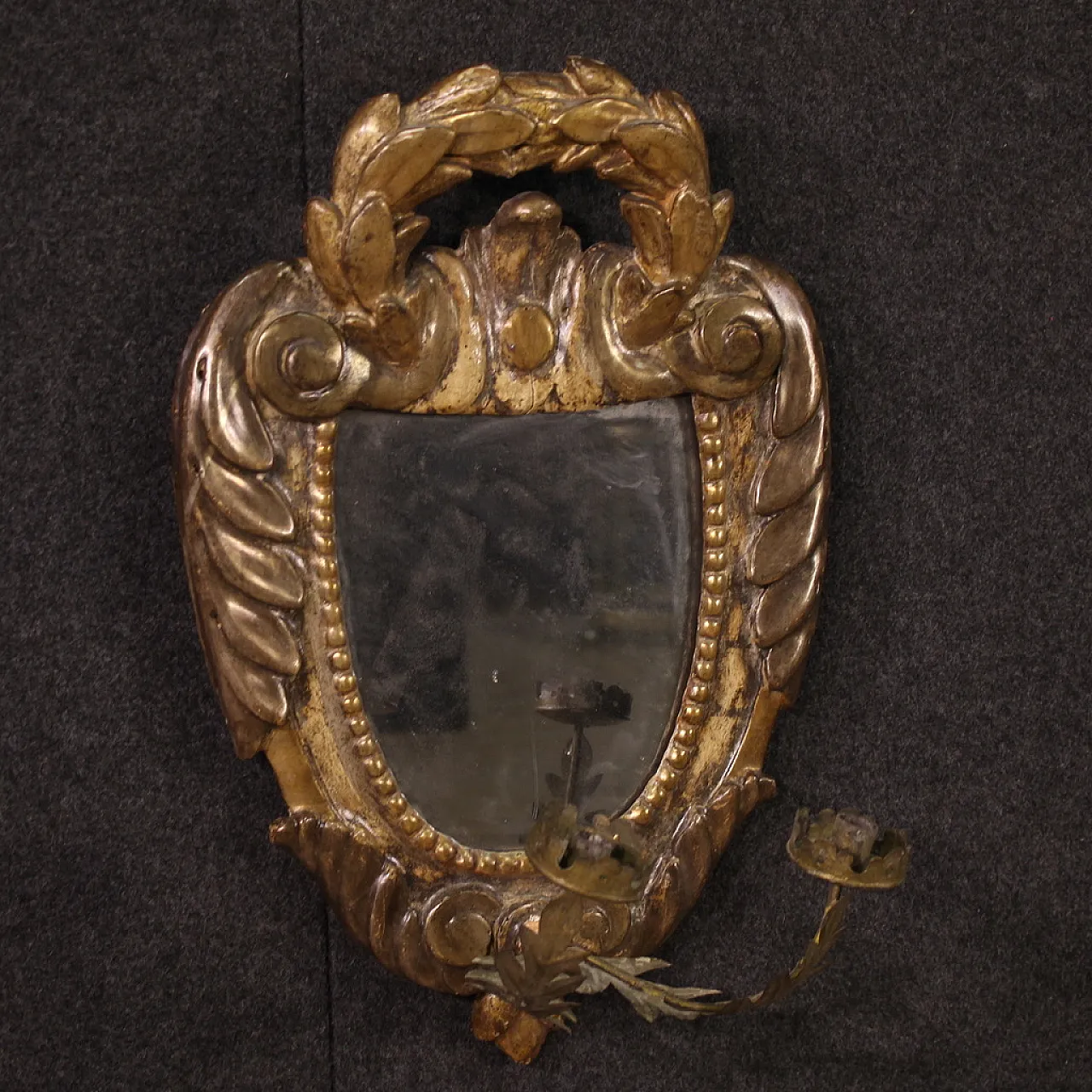 Pair of  Italian Louis XV style sconces, 18th century 4