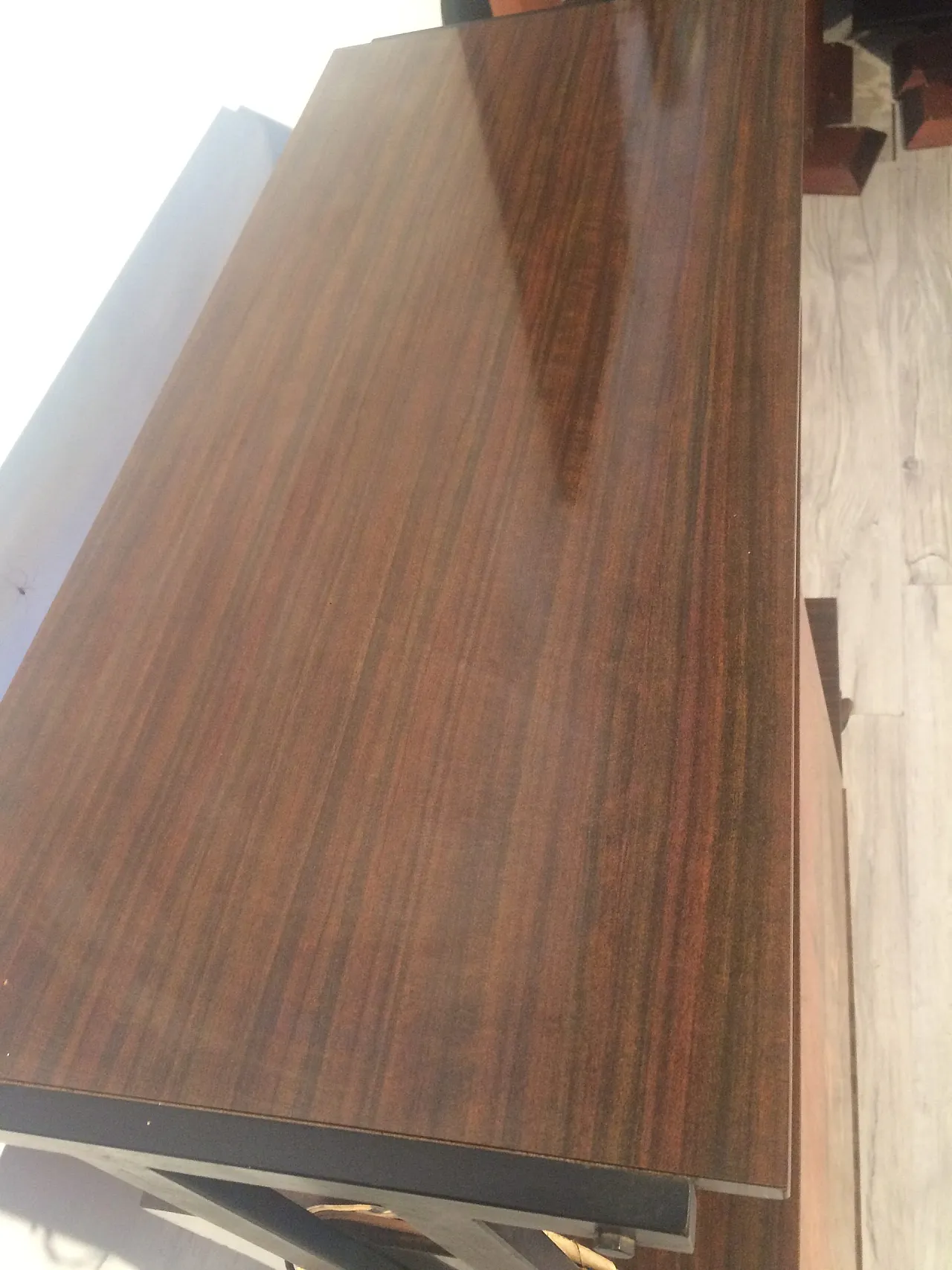 Bar trolley Venice fine wood inlay, 1960s 7