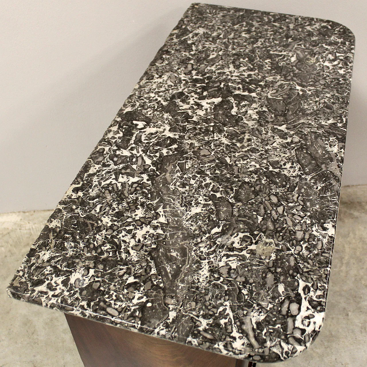 Cassettone comò cappuccino Luigi Filippo in mogano '800 9