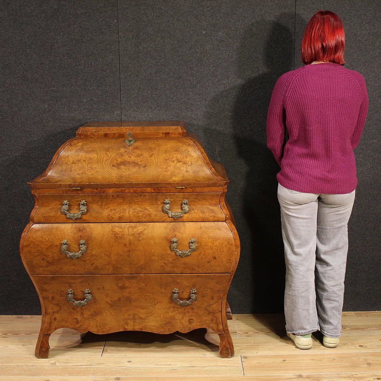 Lombard flap in Louis XV style, 20th century 2