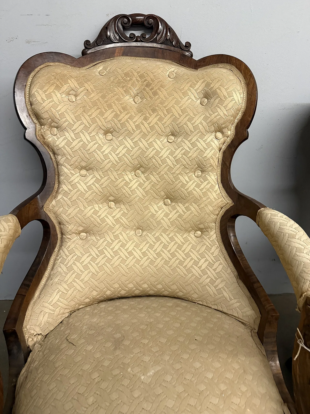 Coppia di poltrone da riposo, metà '800 3