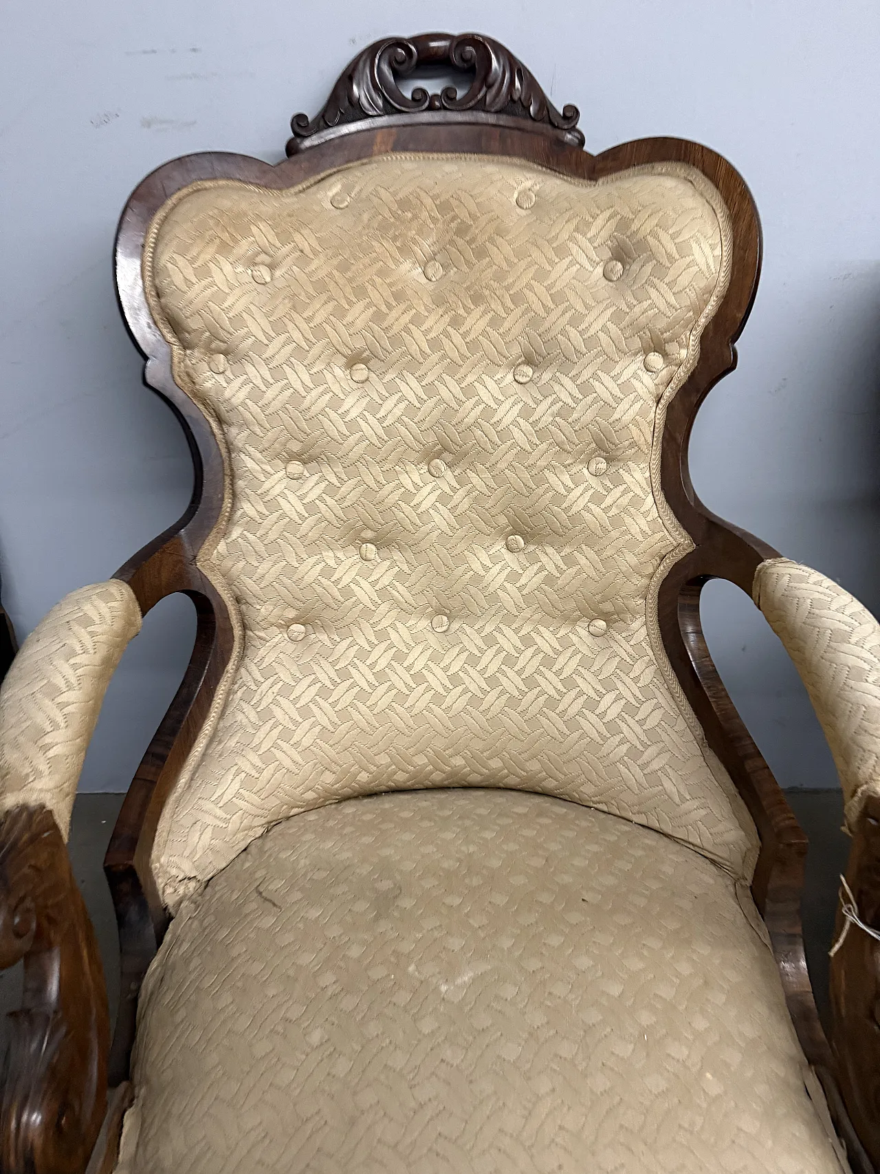 Coppia di poltrone da riposo, metà '800 6
