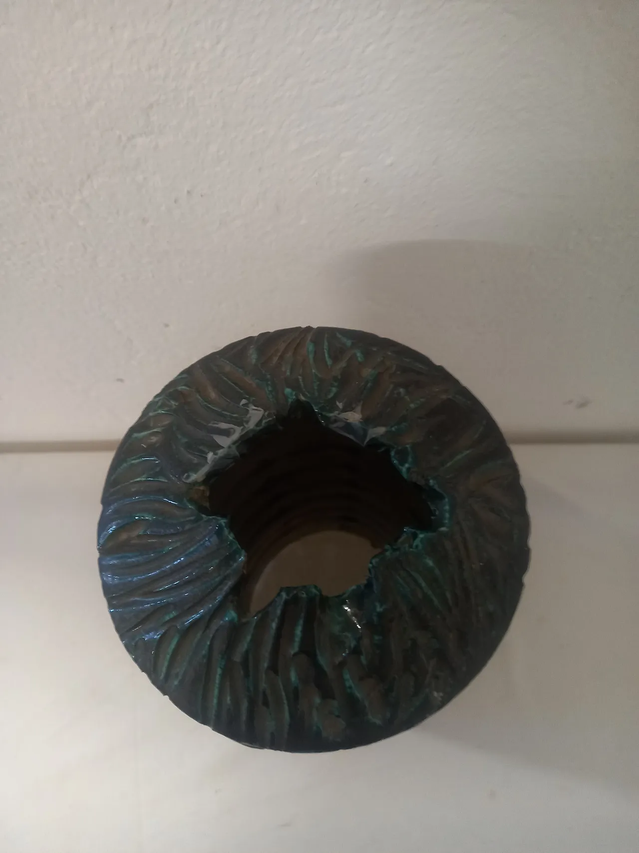 Glazed ceramic vase, Italian production 2