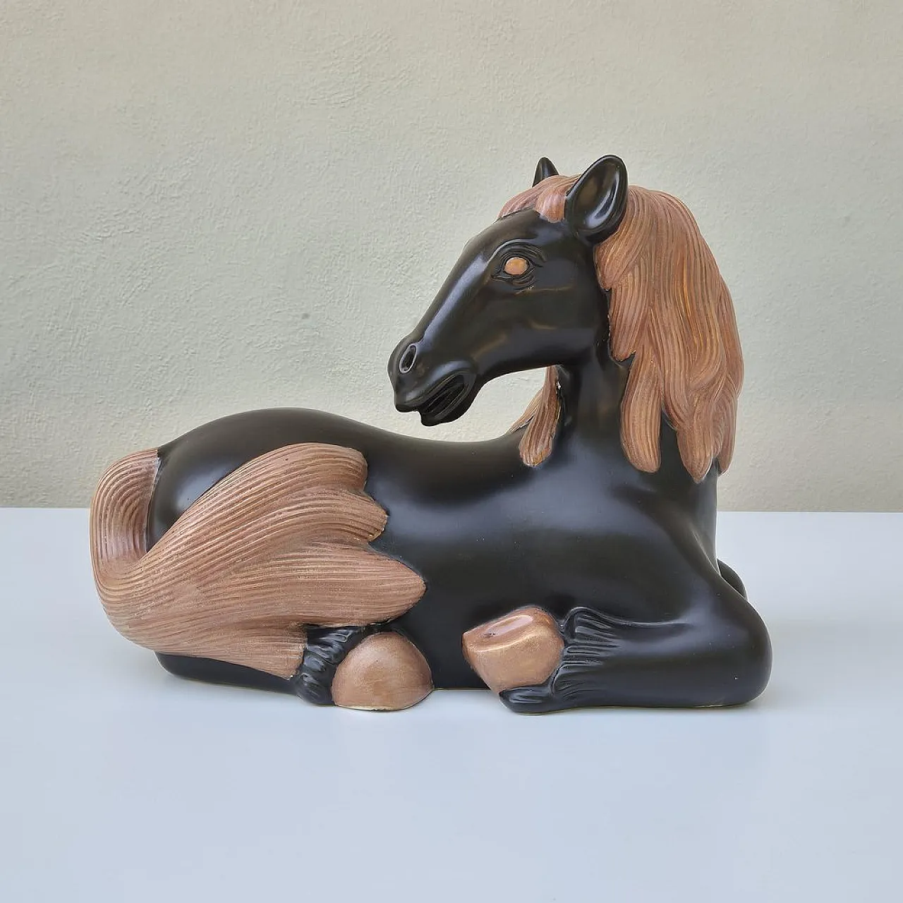Cavallo in ceramica di Giovanni Gariboldi per Richard Ginori, anni '40 1