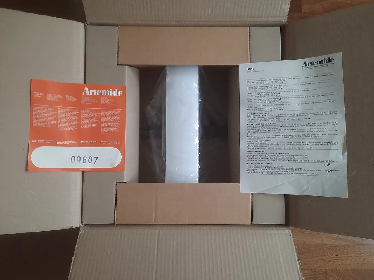 Stria coll. wall lamp by E. Gismondi for Artemide, 70s 29