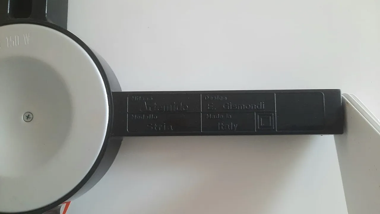 Stria coll. wall lamp by E. Gismondi for Artemide, 70s 40