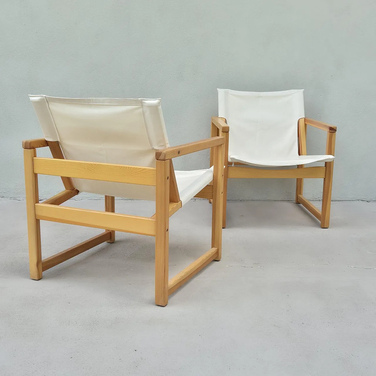 Coppia di Poltrone Ryd in pino di Tord Björklund per Ikea, anni '90 2