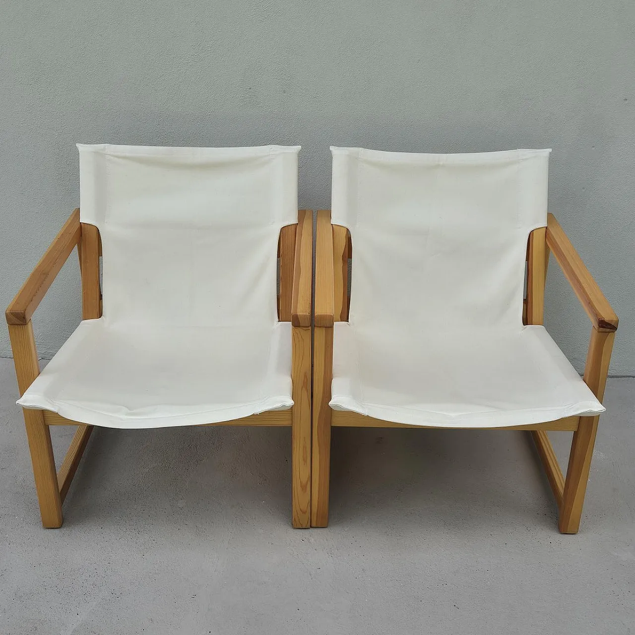 Coppia di Poltrone Ryd in pino di Tord Björklund per Ikea, anni '90 6