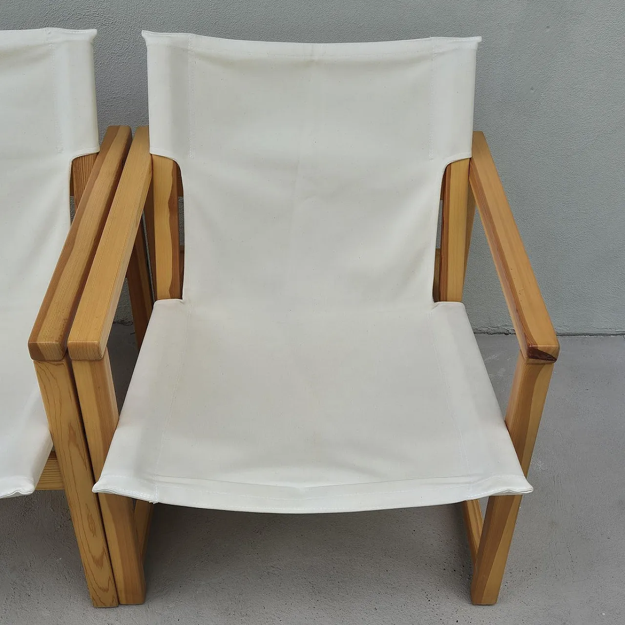 Coppia di Poltrone Ryd in pino di Tord Björklund per Ikea, anni '90 7