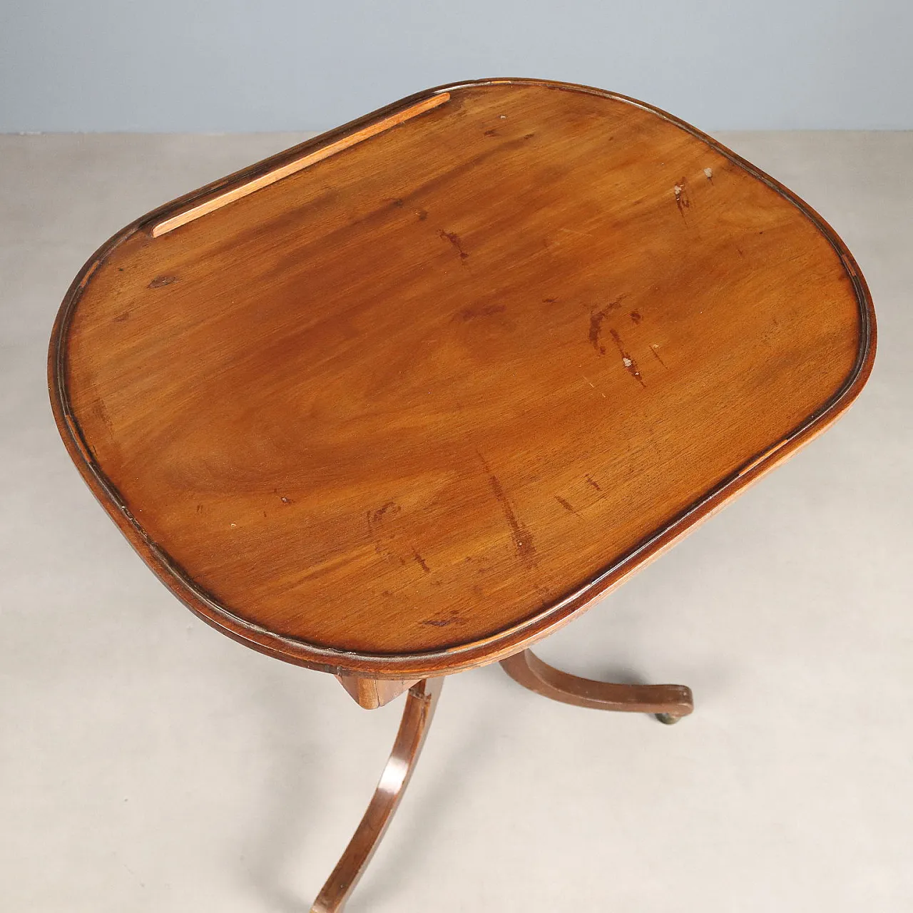 Tavolino in mogano e ottone, '800 3