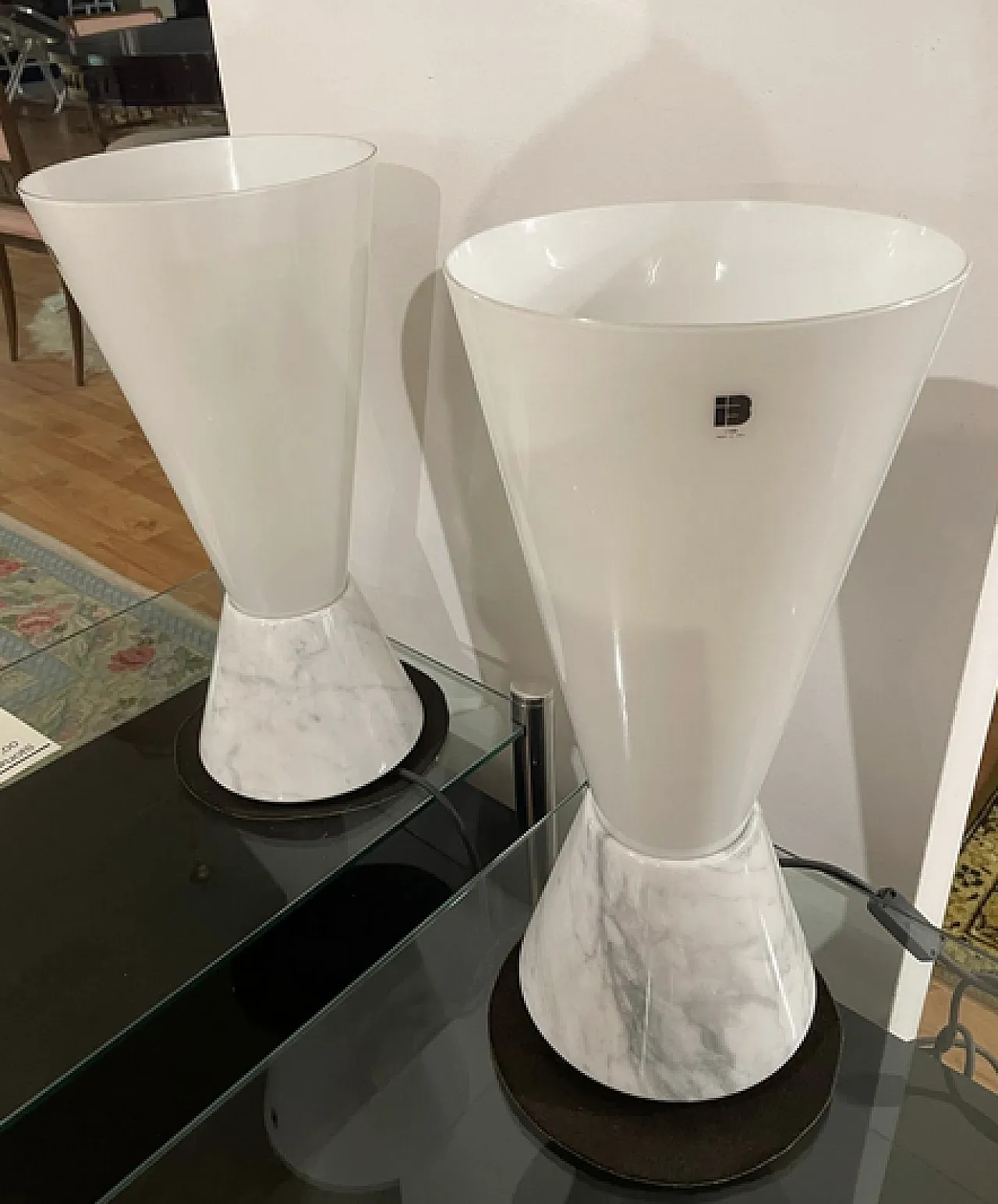 Coppia lampade Vulcano I TRE, anni '80 3