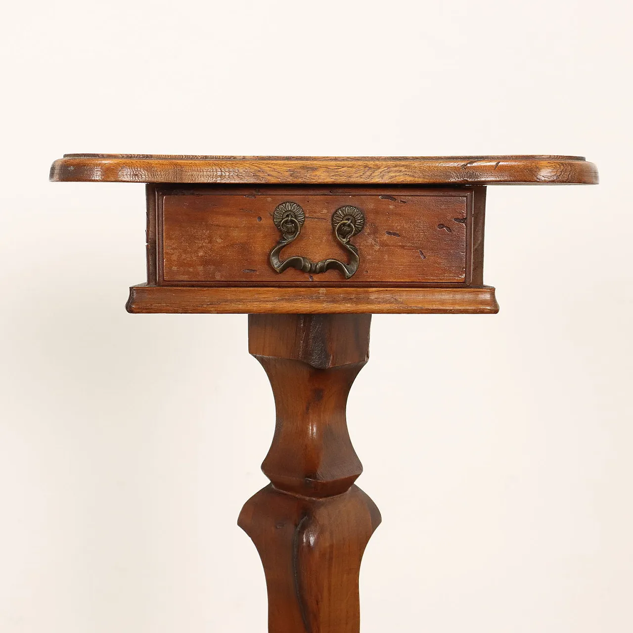 Pair of Baroque-style bedside tables in beech, 19th century 6