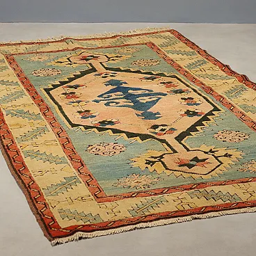 Tappeto Kars in lana, nodo grosso, realizzato a mano, '900