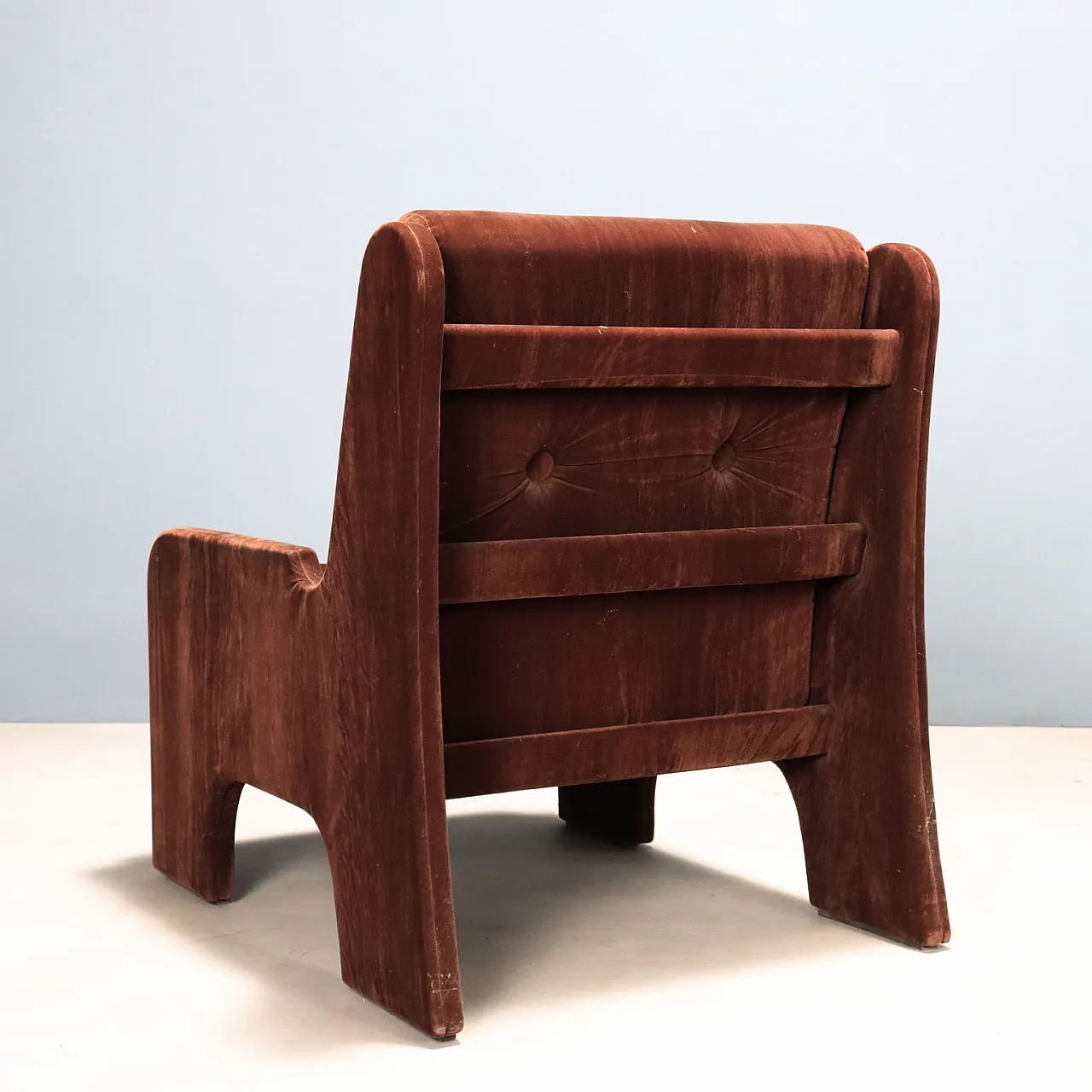 4 Poltrone con imbottitura in espanso e rivestimento in tessuto, '900 7