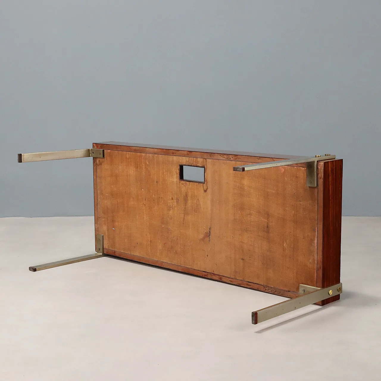 Exotic wood kitchen trolley, 1960s 8