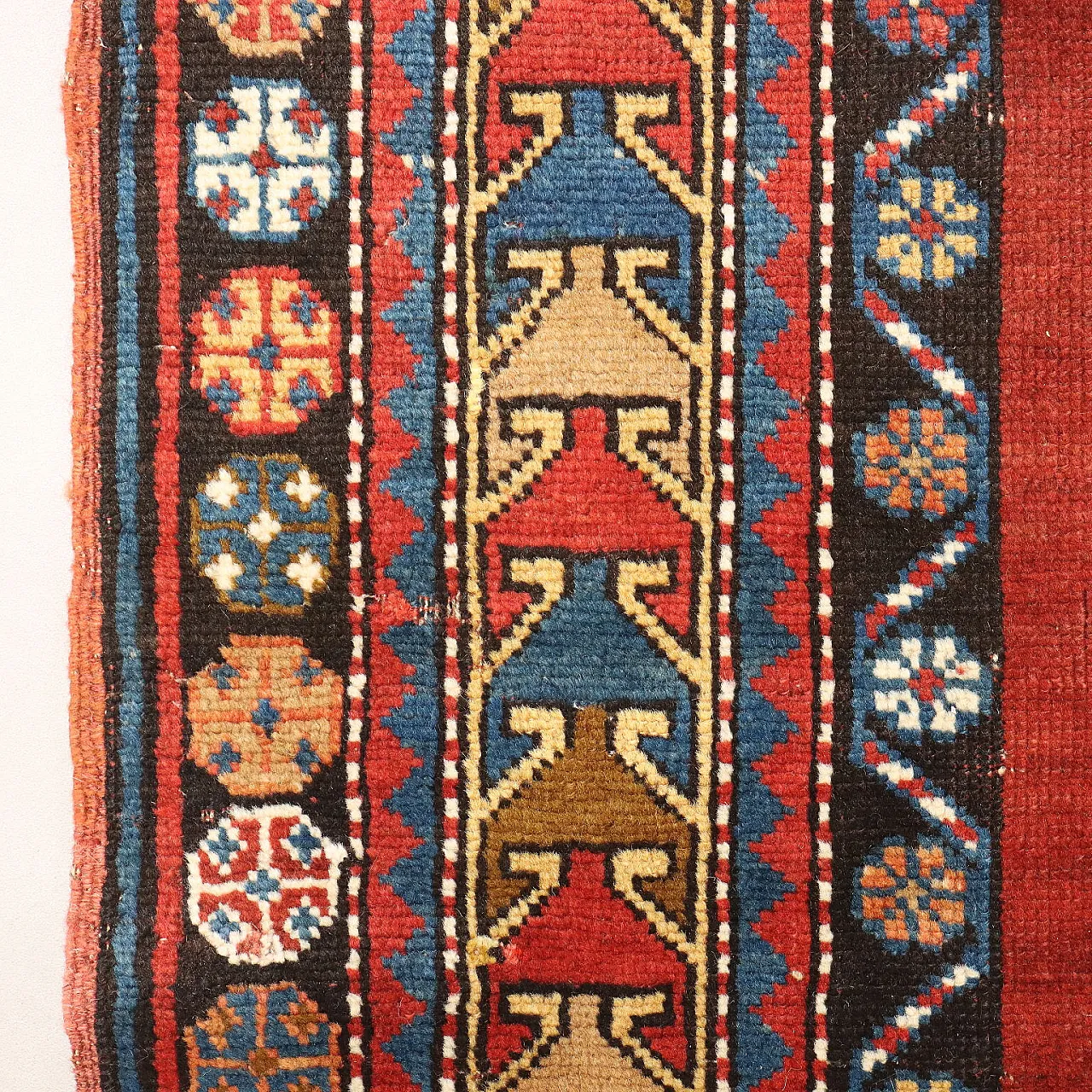 Kazak wool rug, fine knit, handmade, 20th century 8