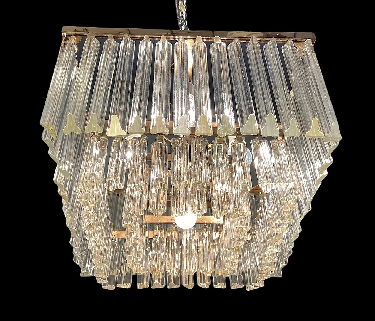 Mid-Century recessed lamp in Murano glass 4
