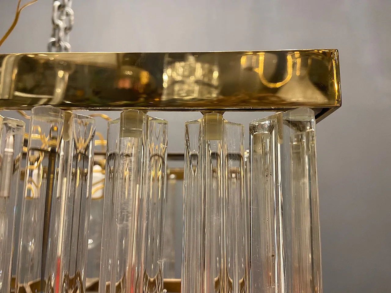 Mid-Century recessed lamp in Murano glass 9