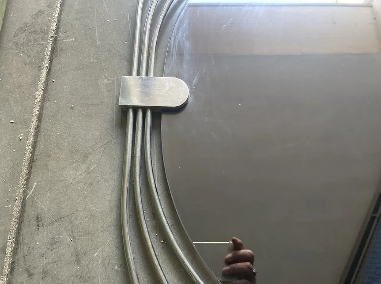 Specchio Mid-Century cromato 2