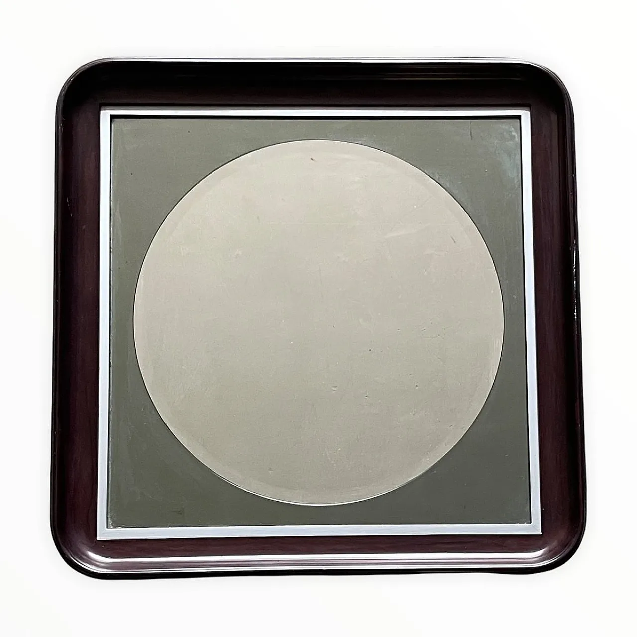 Specchio Mid-Century in legno 1