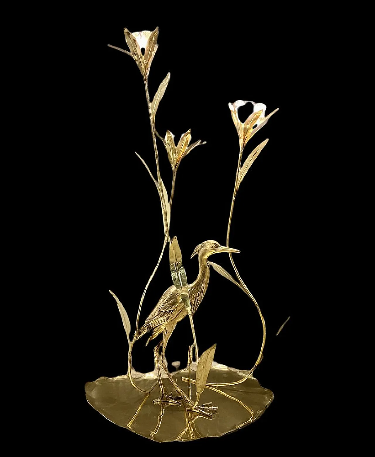 Large brass floor lamp by Cittone Oggi 2