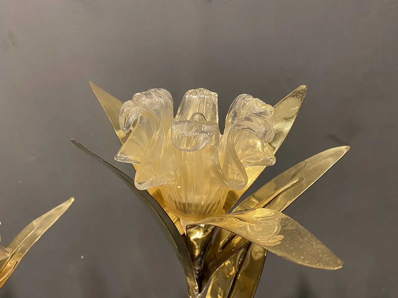 Large brass floor lamp by Cittone Oggi 10