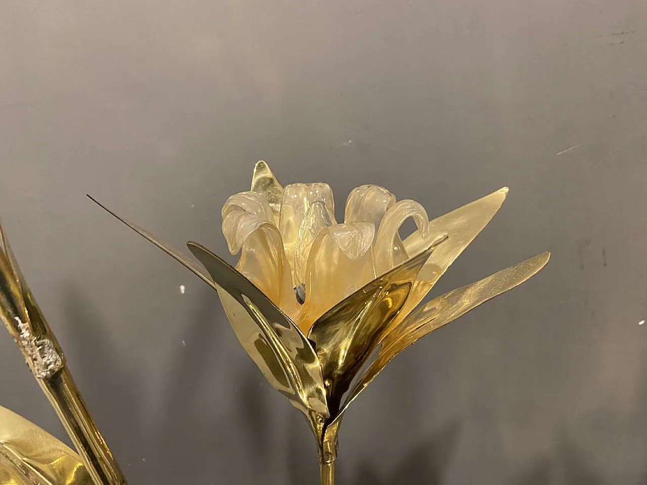 Large brass floor lamp by Cittone Oggi 13