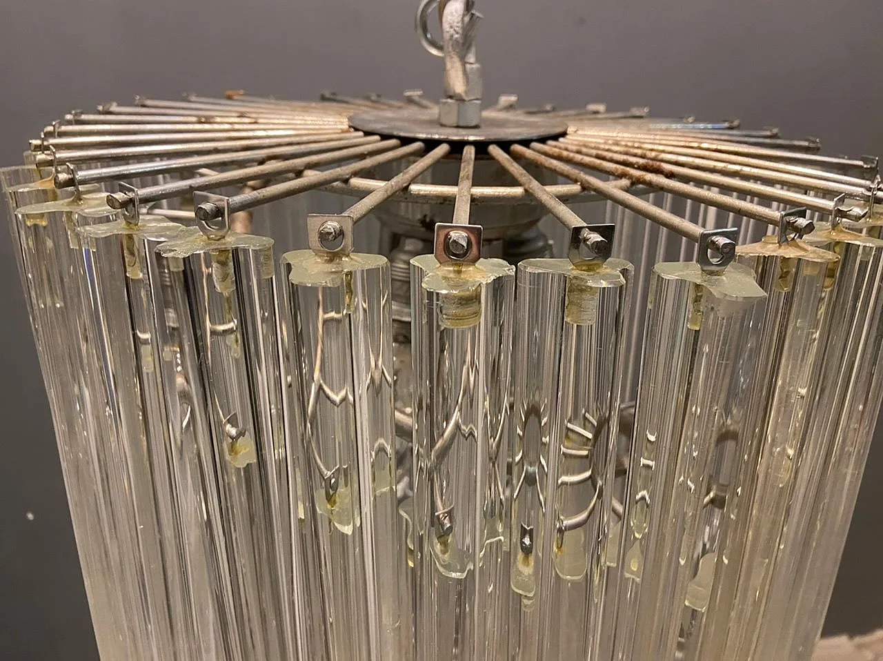 Large spiral chandelier in Murano glass, Italy 7