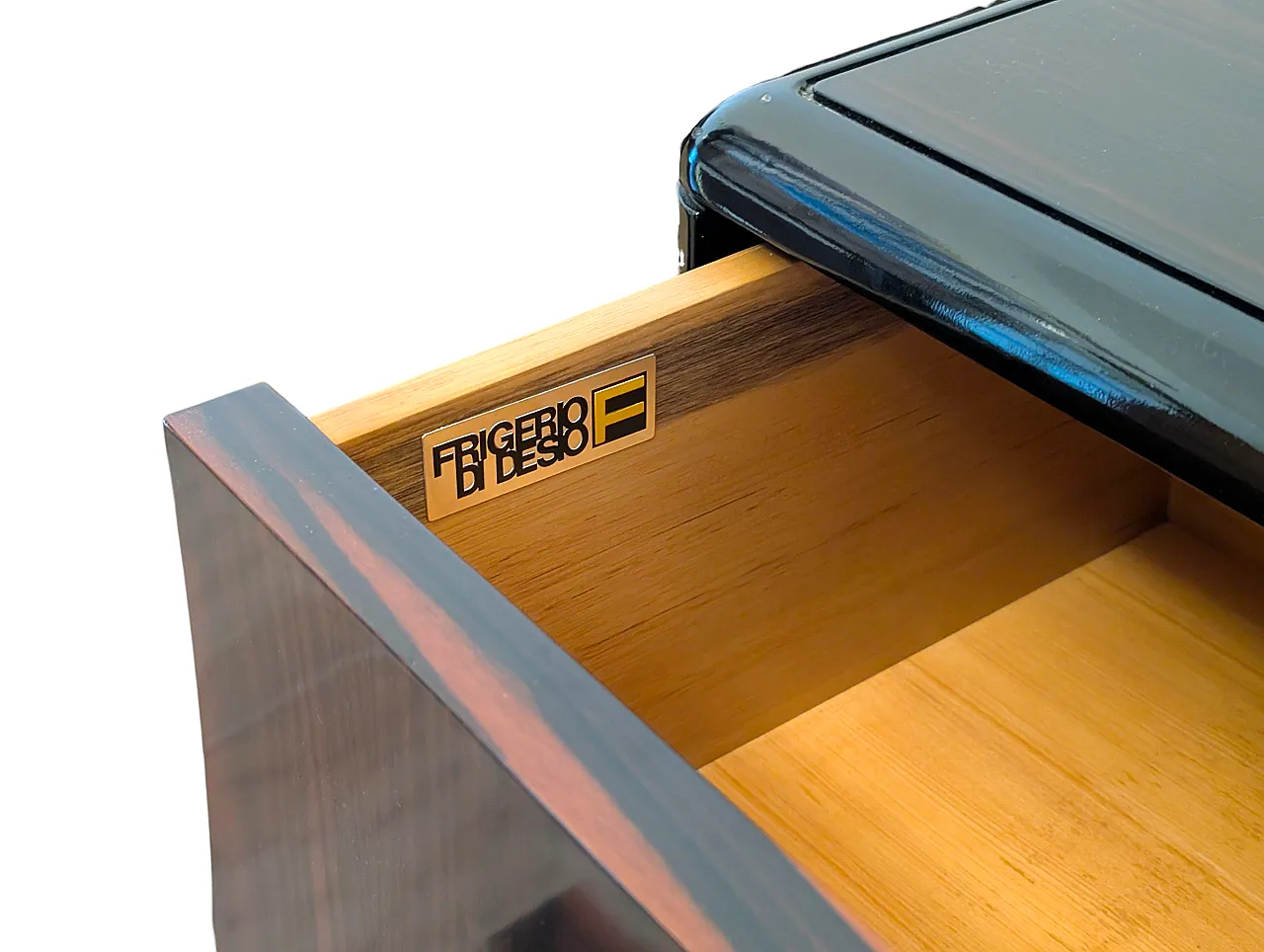 Pair of bedside tables by Luciano Frigerio, Italy 1970s 3