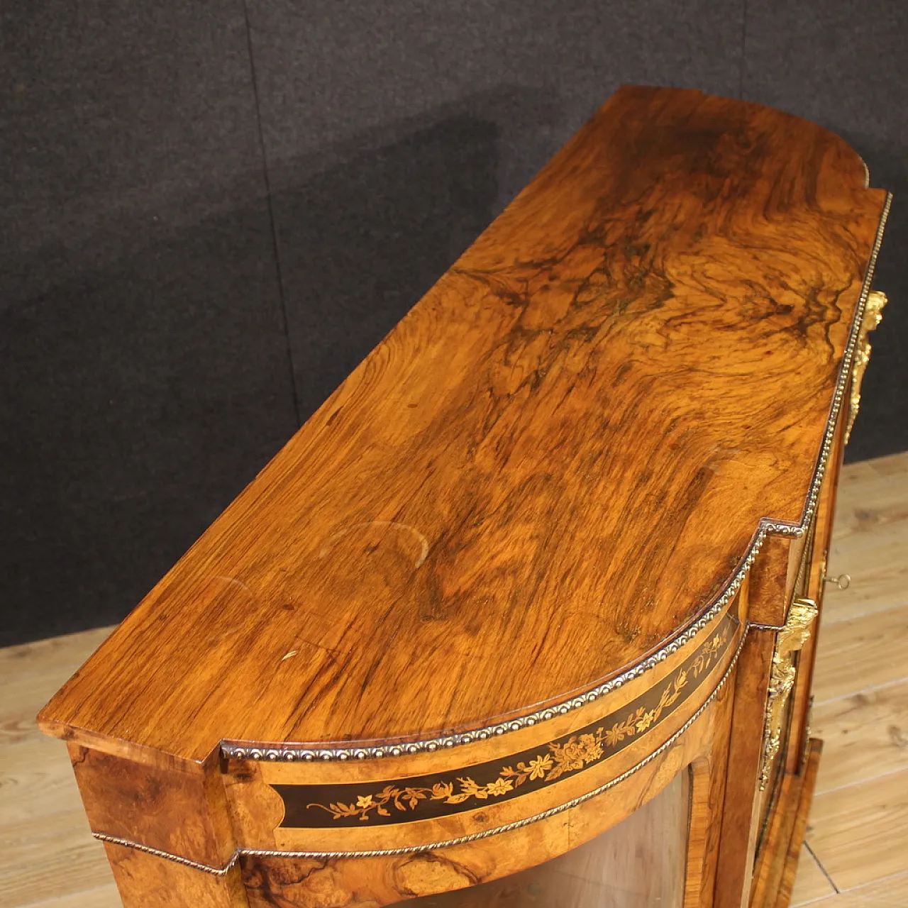 Credenza inglese intarsiata, '900 9