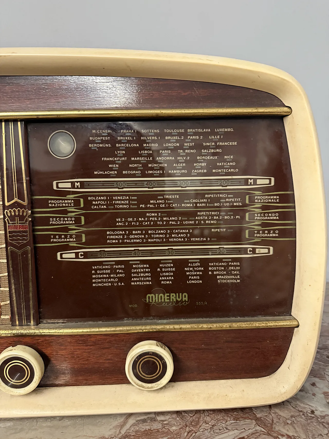 Tube radio Minerva, 1950s 6