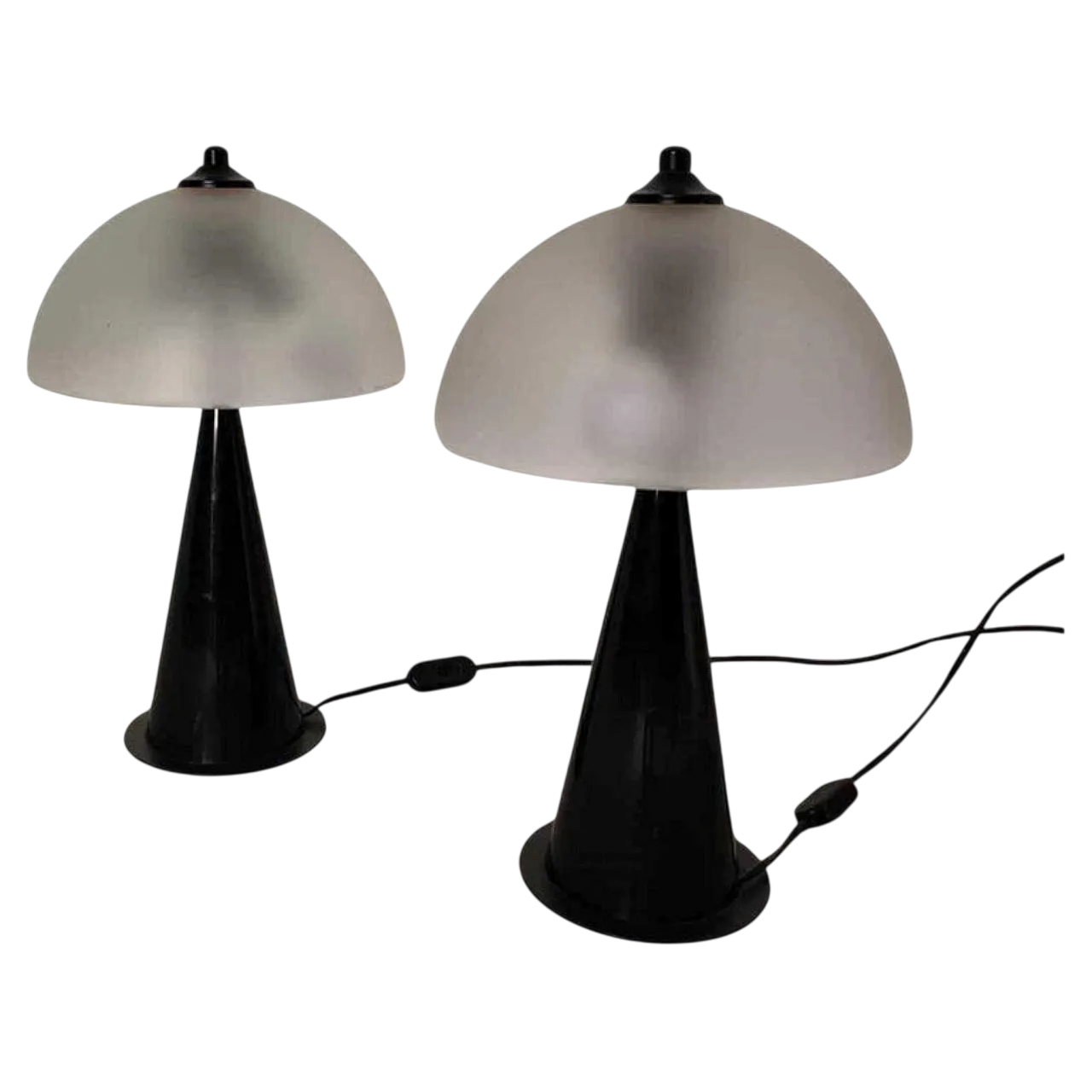 Coppia di lampade in vetro di Murano by Vistosi, Italia, anni '80 8