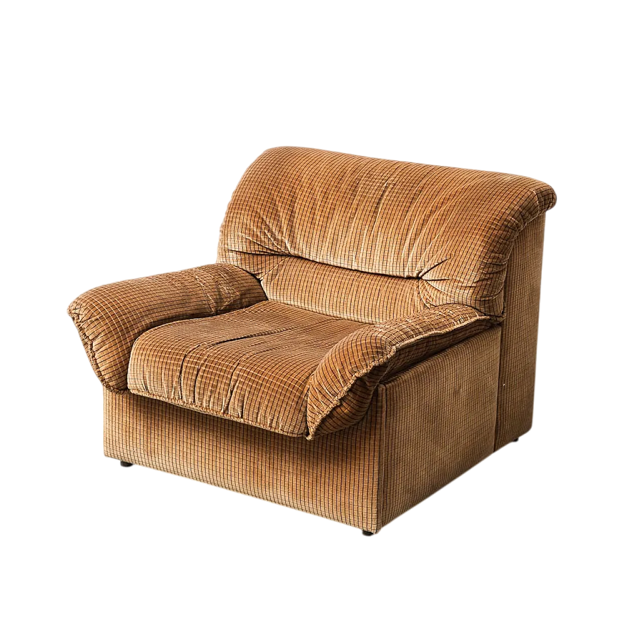 Doimo Salotti armchair bed in brown velvet, 1970s 13