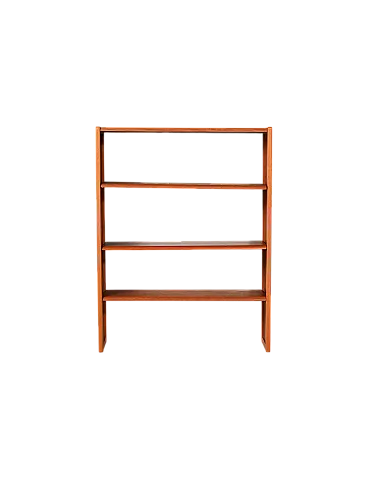 Scandinavian bookcase in oak and teak with adjustable shelves