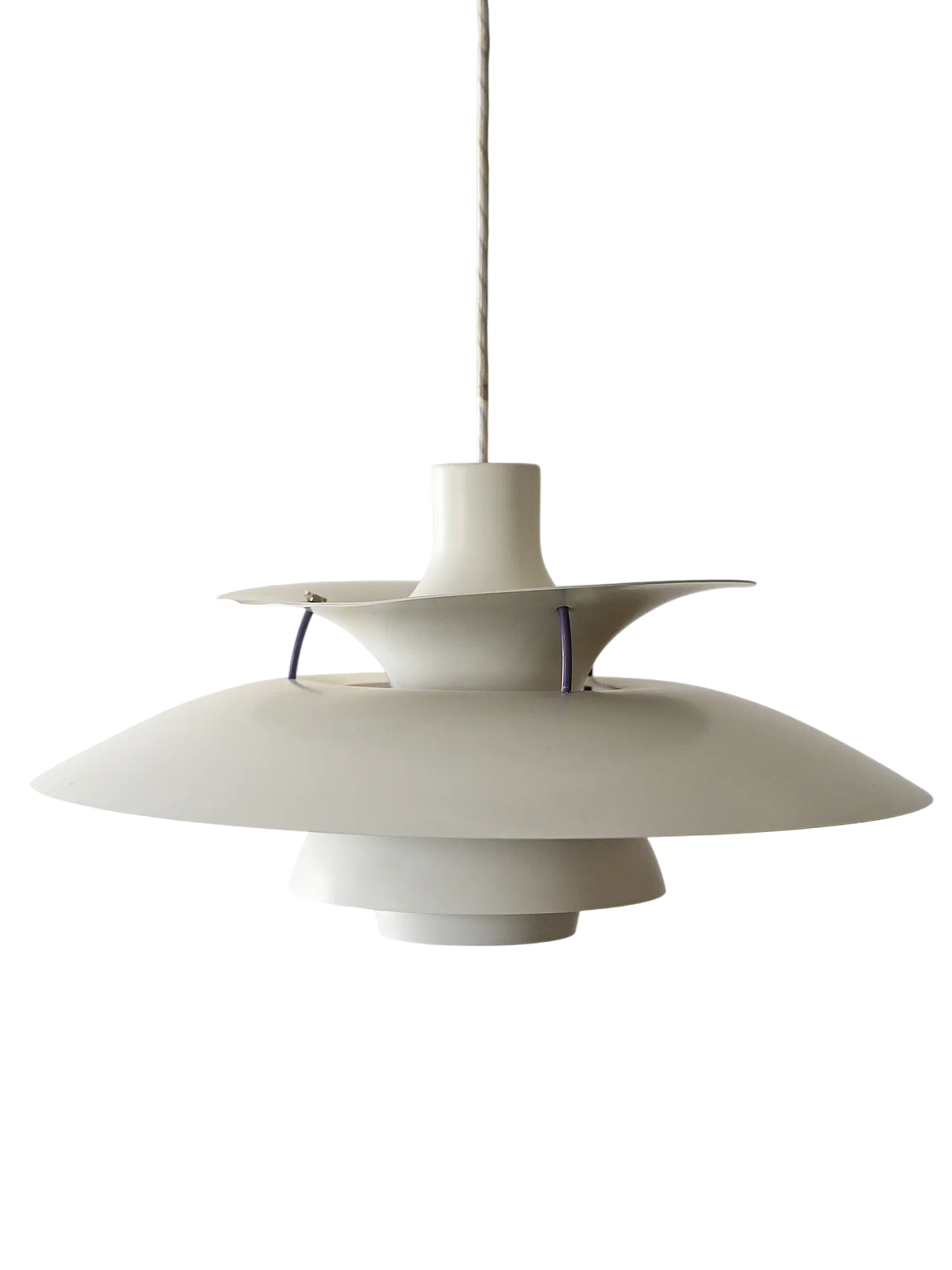 Lampadario PH 5 bianco di Poul Henningsen 4