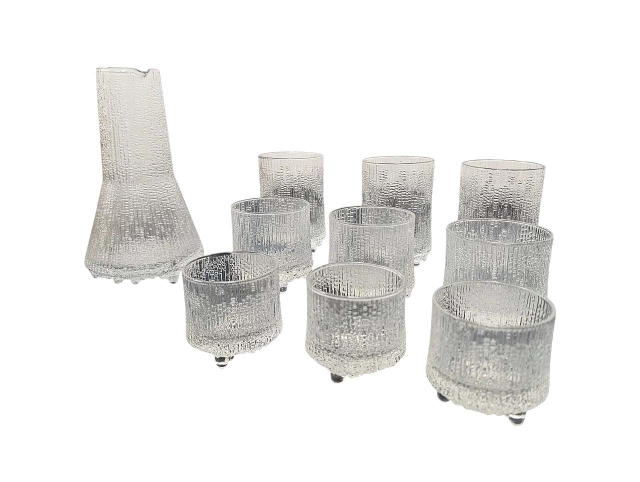 Iittala glasses and jug designed by Tapio Wirkkala, 70s 9