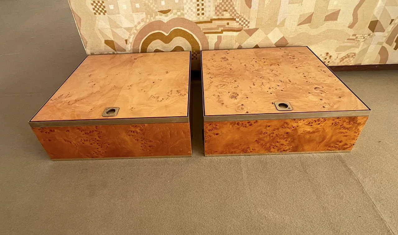 Pair of Willy Rizzo containers by Mario Sabot, late 1900s 3