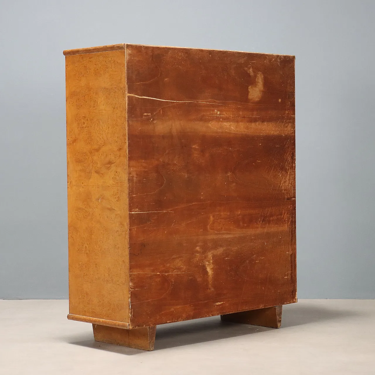 Mobile impiallacciato in radica di noce, '900 9