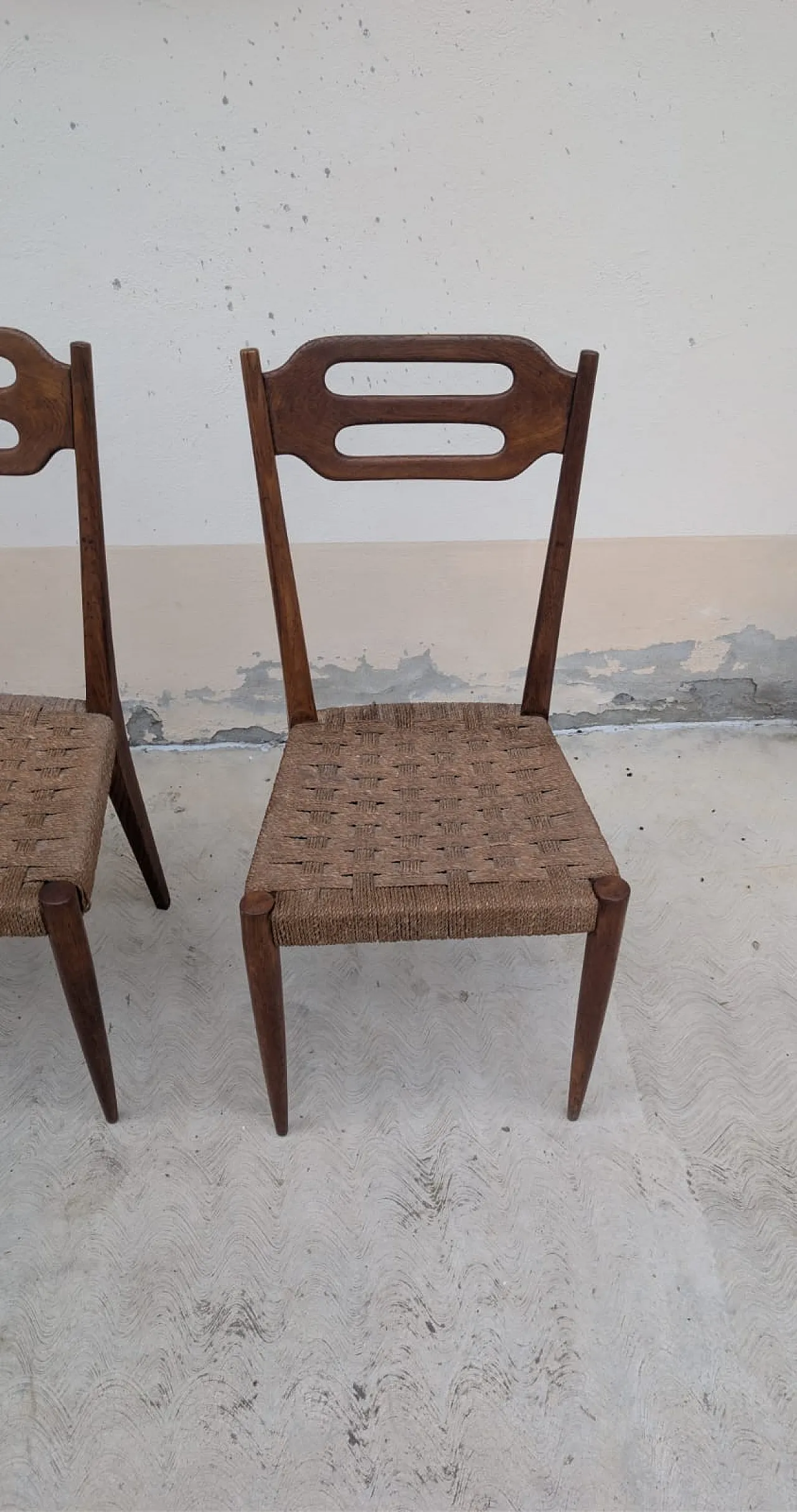 Italian Rationalist Table and 4 Chairs, 30s 4